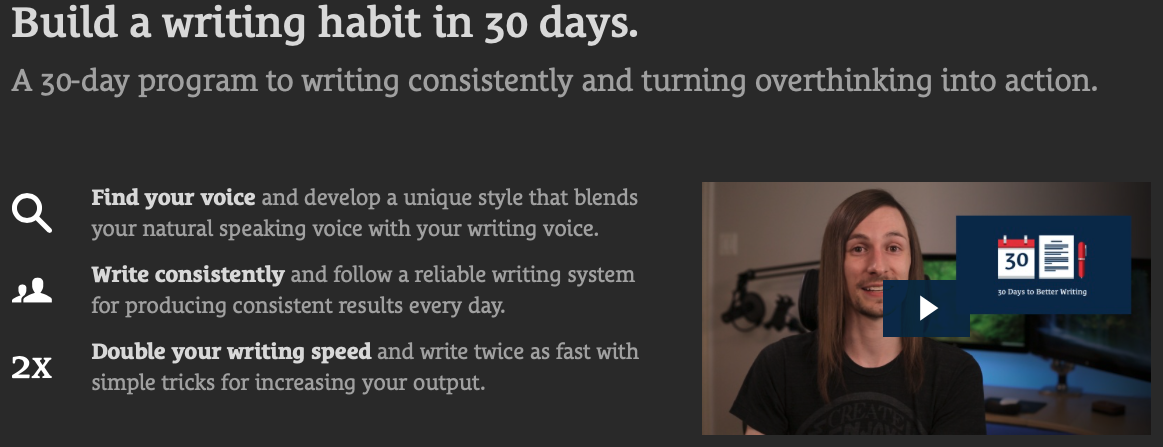 30 Days to Better Writing Notes